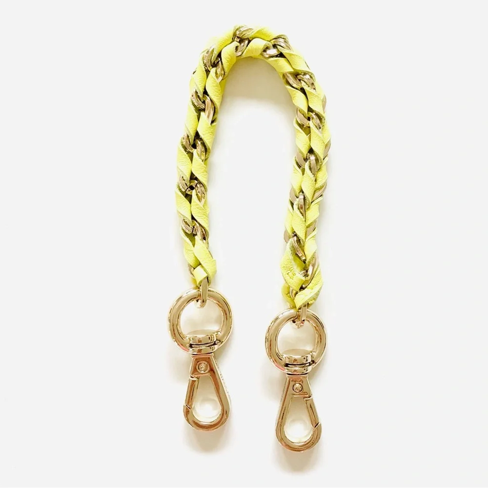 Mz Wallace Yellow and Gold Chain Strap Charm